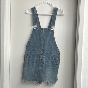 Free People Denim Overall Dress - Size 0